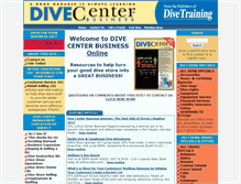 Tablet Screenshot of divecenterbusiness.com